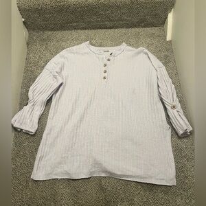 Free People Around the Clock Oversized
Ribbed Tunic Sweater Lilac Purple